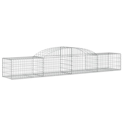 Cestas De Gaviones 4 Uds Forma De Arco Hierro 300x50x40/60 Cm_2