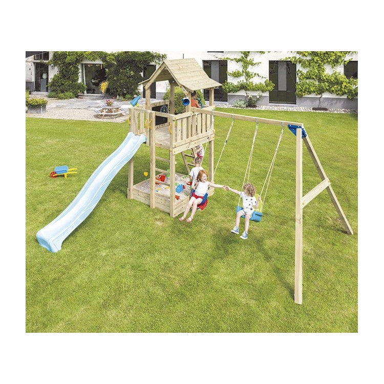 Parque Infantil Masgames Pagoda Xl Con Columpio Individual._1