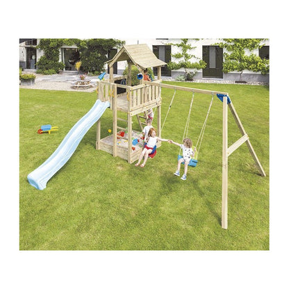 Parque Infantil Masgames Pagoda L Con Columpio Doble._3
