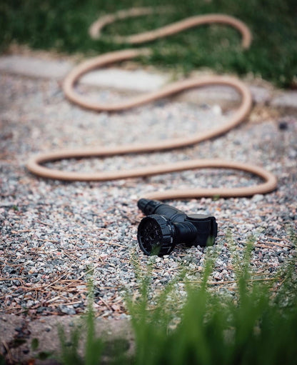 Manguera De Riego Deluxe - Arena, 15 M, Tejido, Látex, Se Expande Con El Agua.