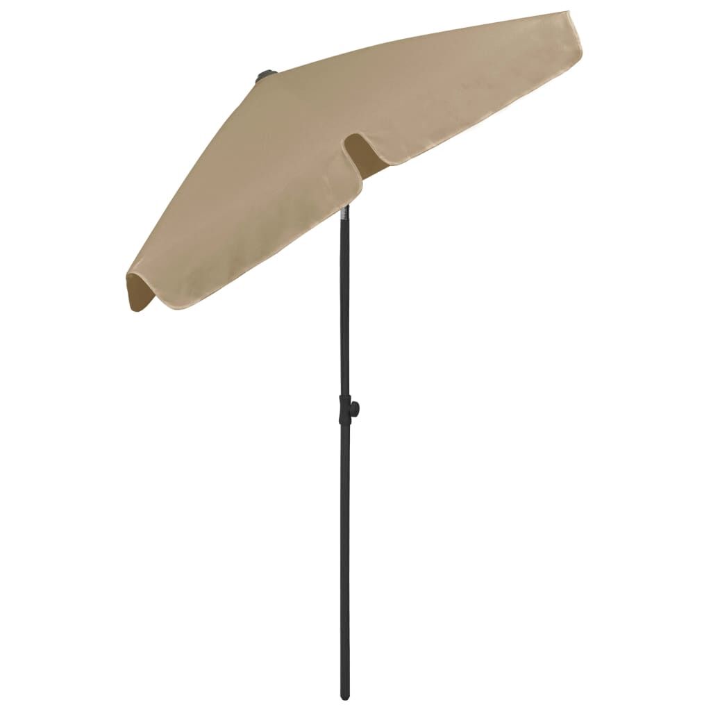 Vidaxl Sombrilla De Playa Gris Taupe 180x120 Cm_3