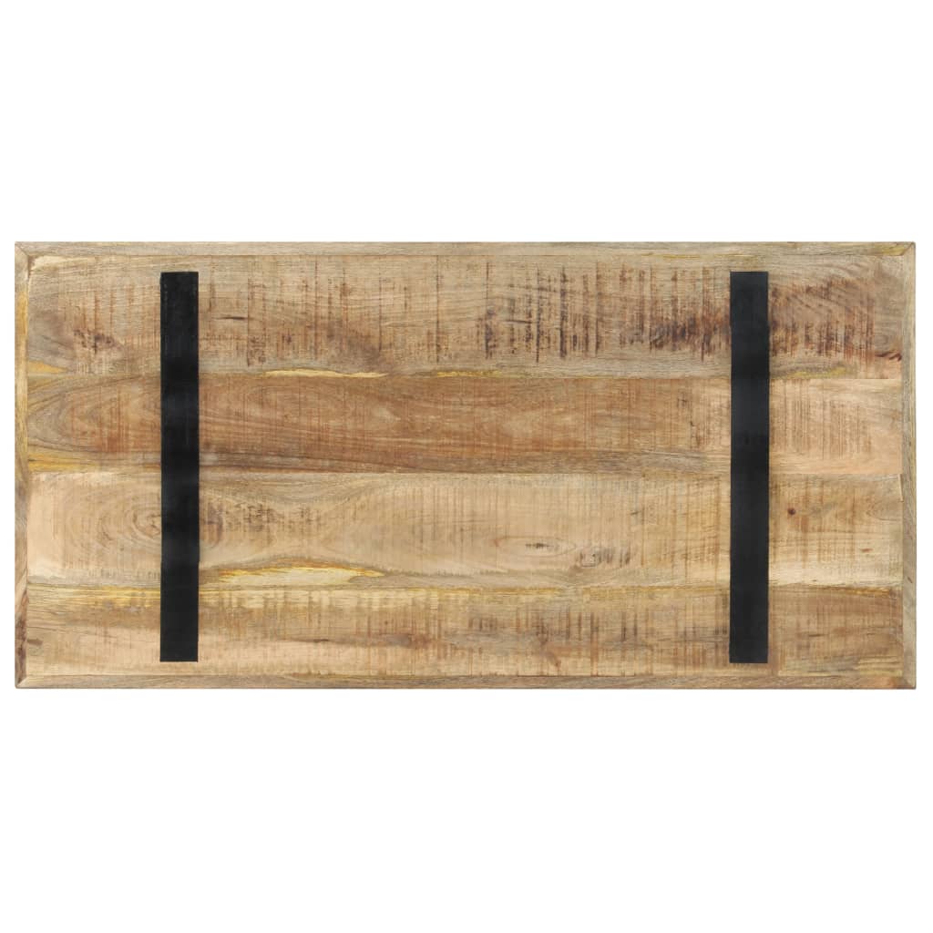 Mesa De Comedor Madera De Mango Rugosa 120x60x76 Cm_2
