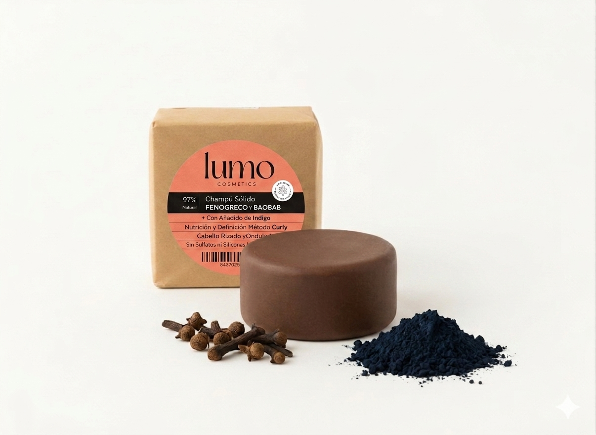 Champú Sólido Rizos Lumo Cosmetics – Volumen Y Definición Método Curly, Sin Sulfatos Ni Siliconas, Hidratante Con Baobab_0