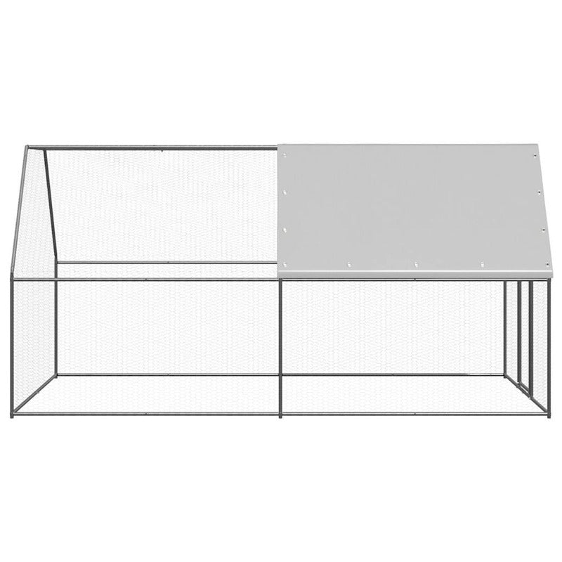 Vidaxl Jaula Gallinero De Acero Galvanizado 2x4x2 M_2