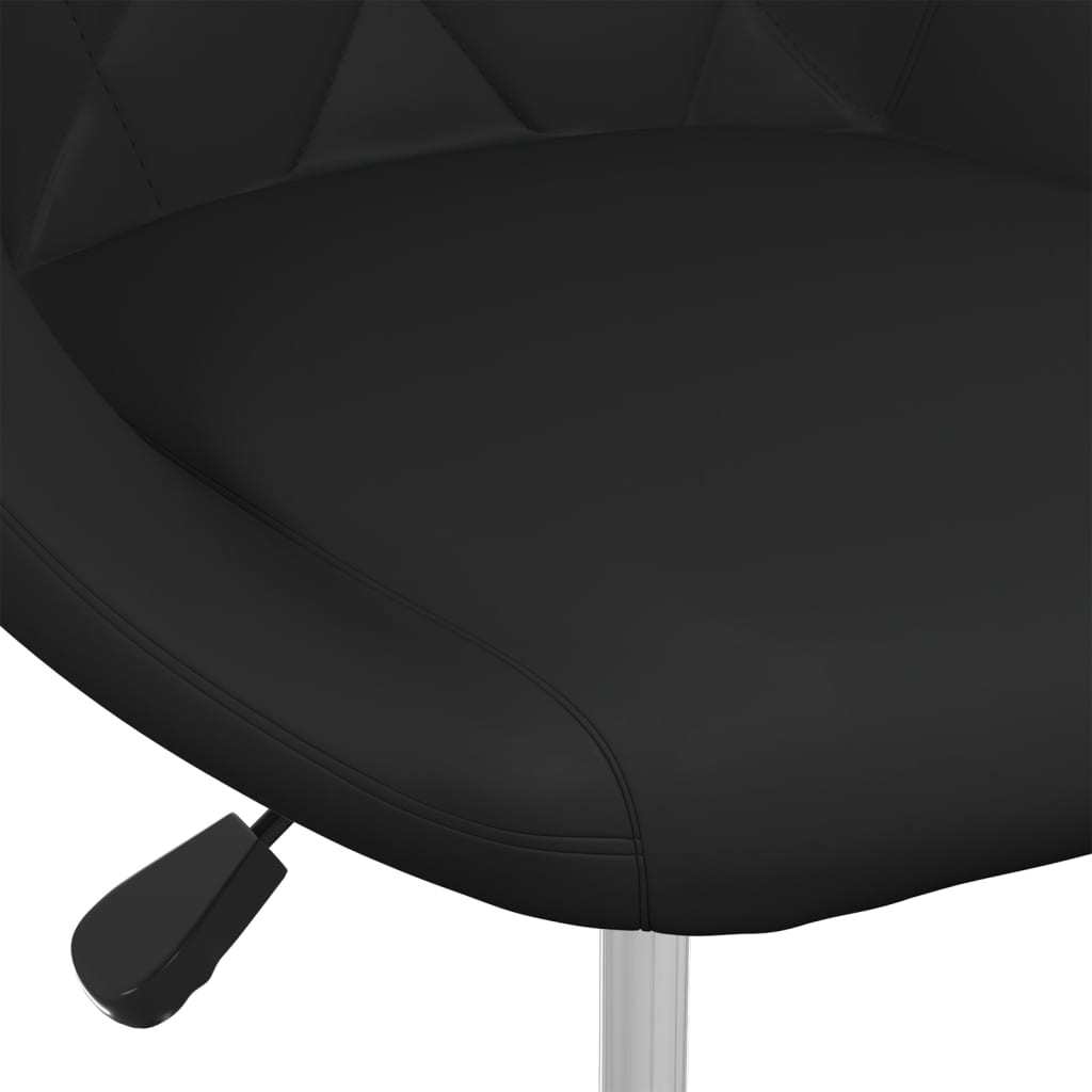 Taburete De Barra De Cocina Cuero Sintético Negro_3