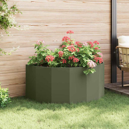 Jardinera Verde Oliva 120 X 60 X 50 Cm Acero_3