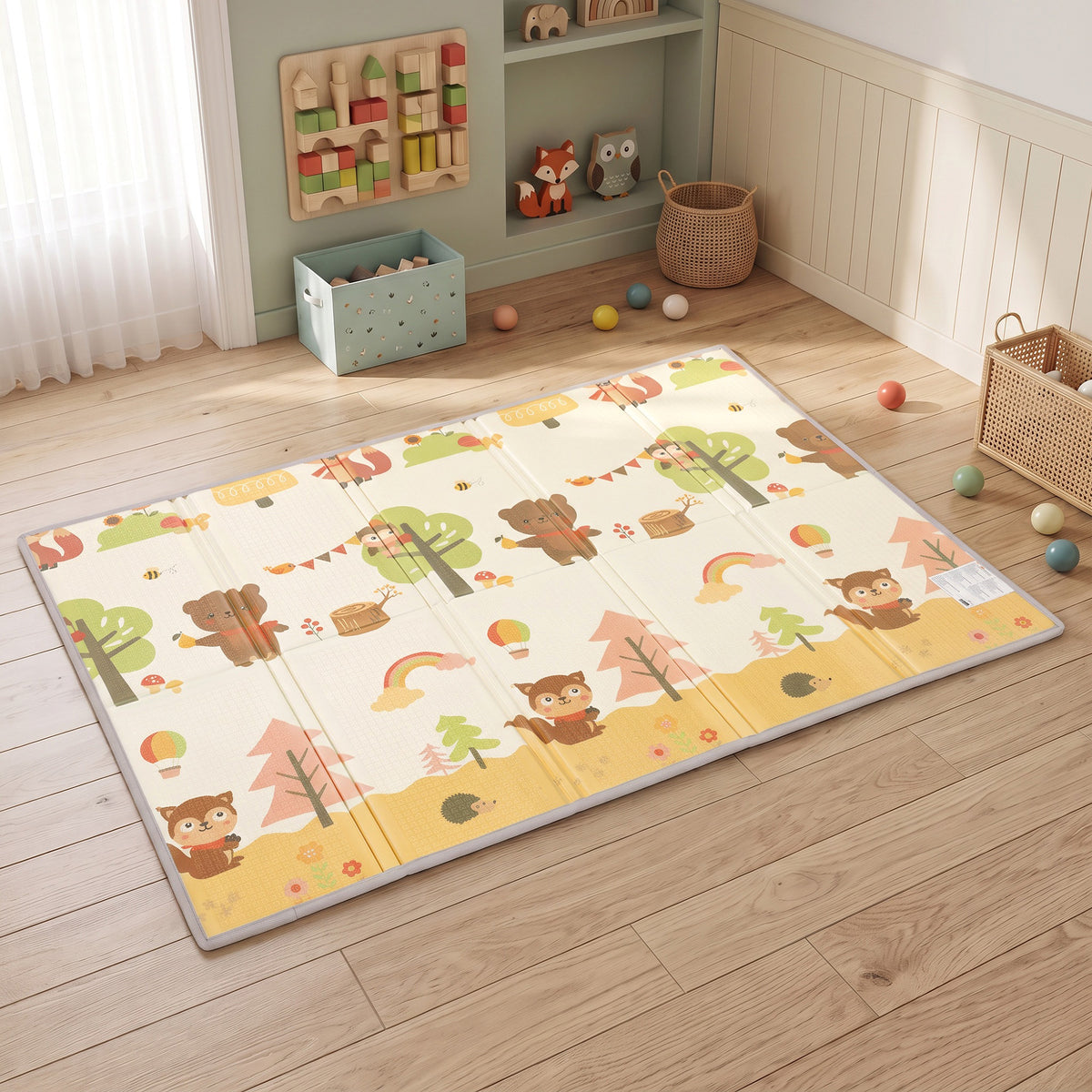Aiyaplay Alfombra Infantil Plegable Y Reversible 200x150 Cm Antideslizante_1