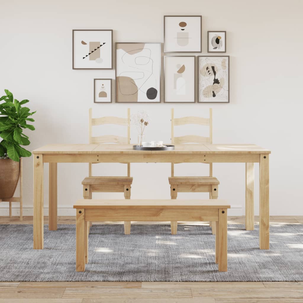 Mesa De Comedor Panama Madera Maciza De Pino 180x90x75 Cm_1