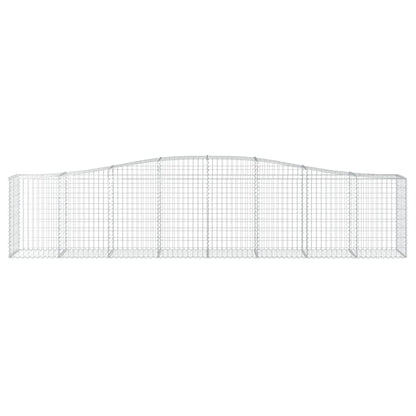 Cestas De Gaviones 10 Uds Forma De Arco Hierro 400x50x80/100 Cm_3
