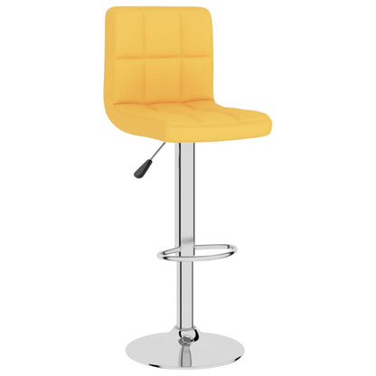 Taburete De Cocina De Tela Amarillo Mostaza_0