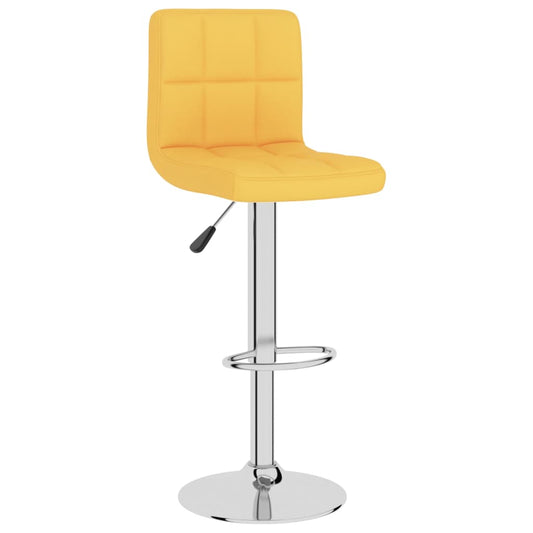 Taburete De Cocina De Tela Amarillo Mostaza_0