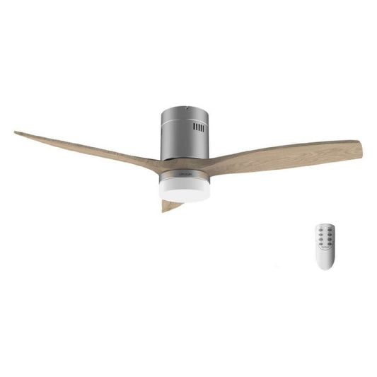Cecotec Ventilador De Techo Energysilence Aero 5600 Classic Steel.40w.motor Dc, Diámetro 132cm, 3 Aspas, Lámpara Led 18w_0