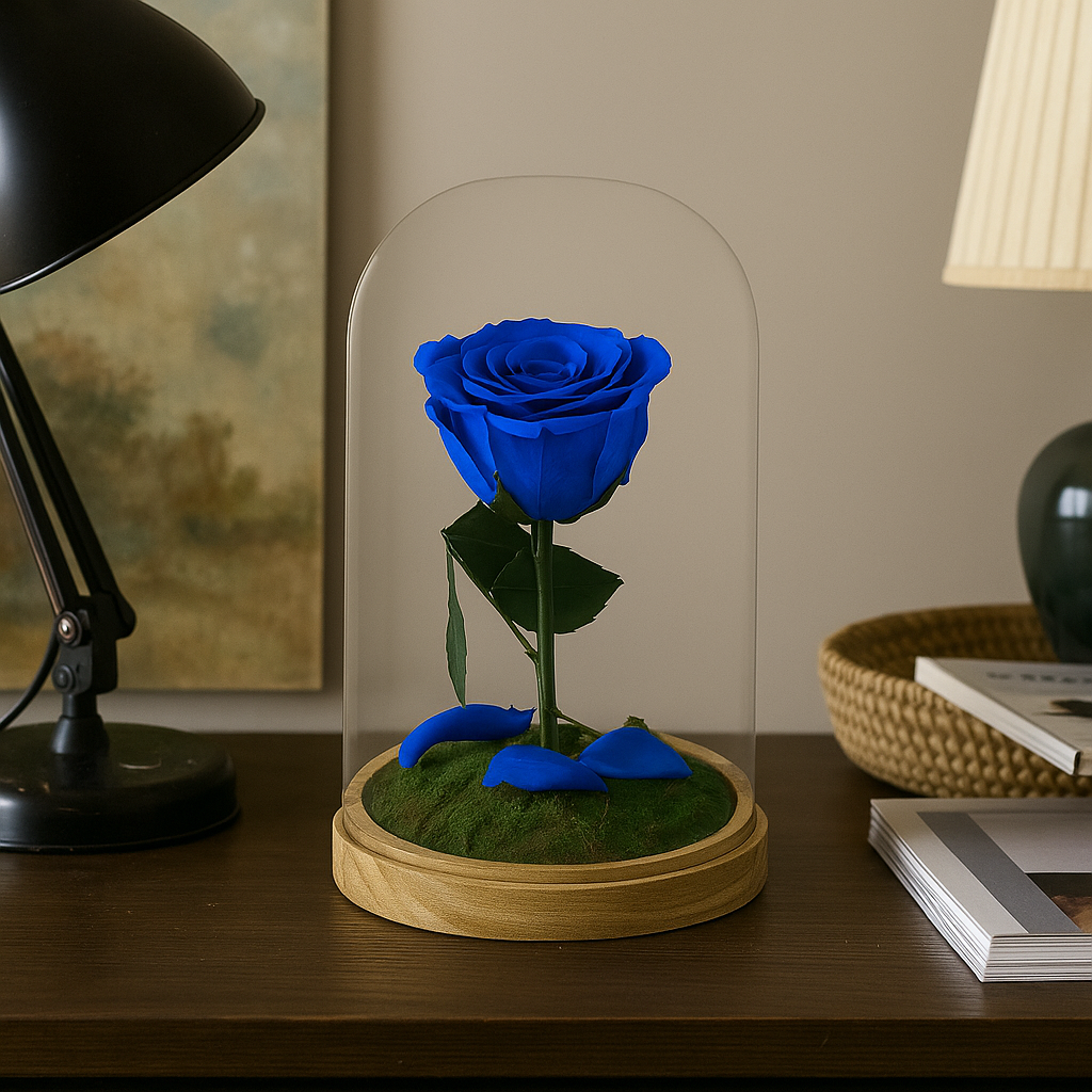 Mundo Eterno Rosa En Cúpula Azul Oscuro 12x20cm_4