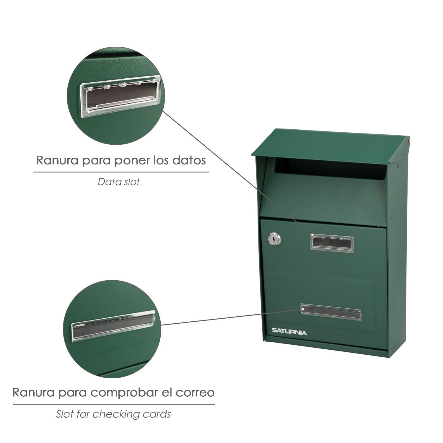 Buzon Exterior Country Verde 215 X 320 X 105 Mm._2