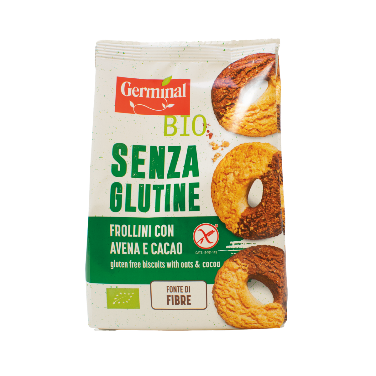 Galletas de Avena Sin Gluten con Cacao Germinal Bio 250g