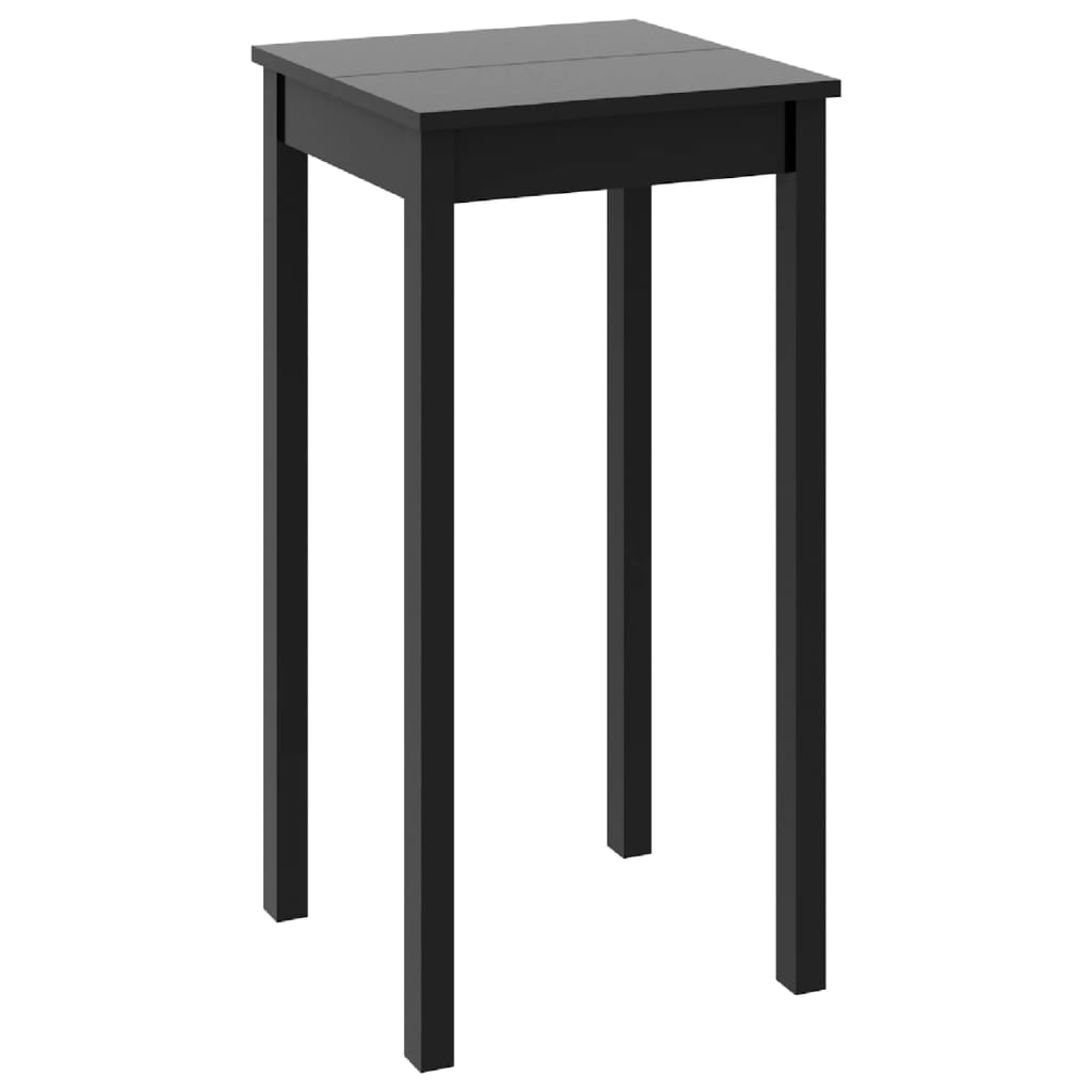 Mesa Alta De Bar Mdf Negra 55x55x107 Cm_0