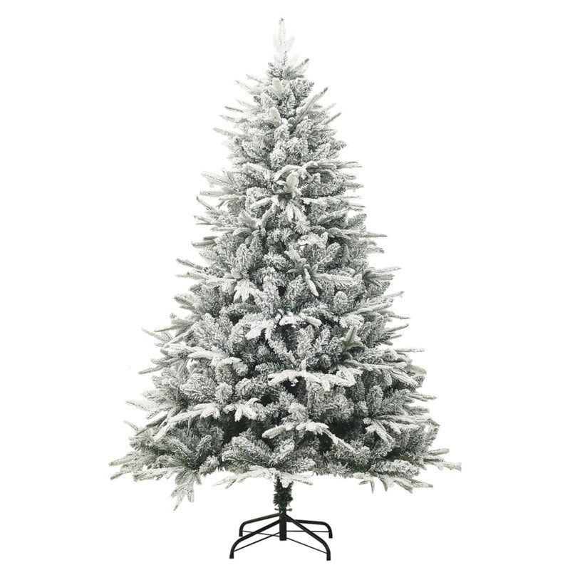 Vidaxl Árbol De Navidad Artificial Con Nieve Pvc Y Pe Verde 240 Cm_0