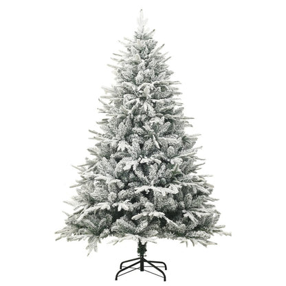 Vidaxl Árbol De Navidad Artificial Con Nieve Pvc Y Pe Verde 240 Cm_0