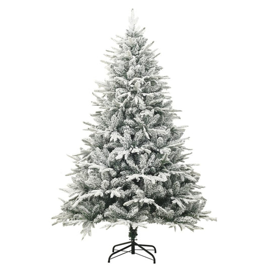 Vidaxl Árbol De Navidad Artificial Con Nieve Pvc Y Pe Verde 240 Cm_0