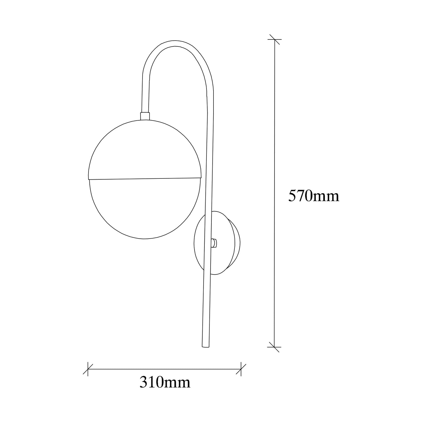 Aplique De Pared, Metal , Negro vintage, 20x31x57, Casquillo E 27 Max 40 W_1