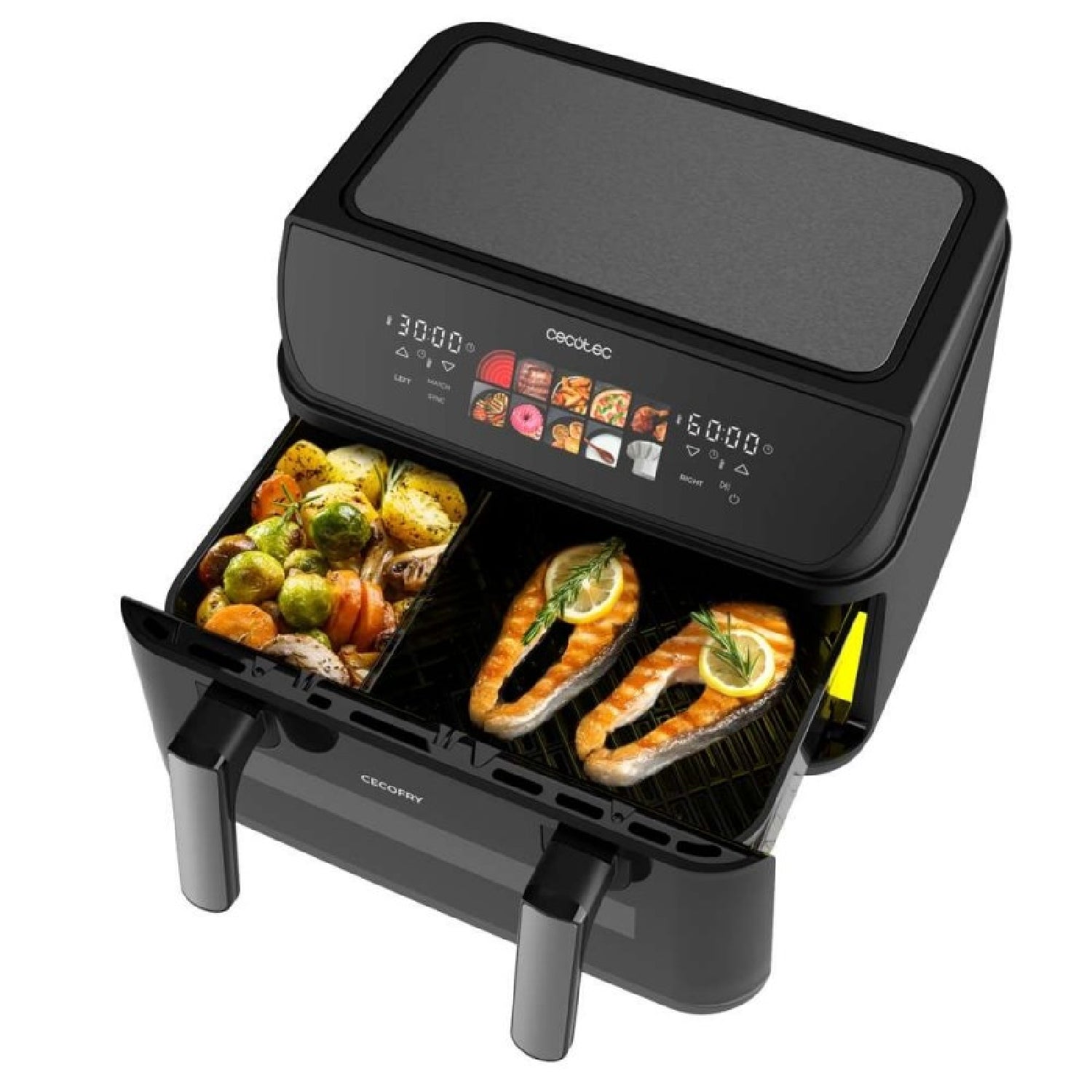 Cecotec Freidora De Aire 10l, 4 Resistencias, Air Fryer, Cecofry&grill Duoheat 10000. 2800w, Dorado Perfecto Y Sabor De_1