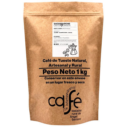 Cafe Sin Intermediarios Café Nicaragua Sacuanjoche En Grano Para Italiana (moka) 1 Kg_0