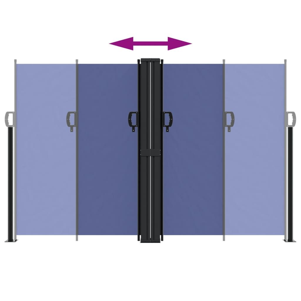 Vidaxl Toldo Lateral Retráctil Azul 160x1200 Cm_4