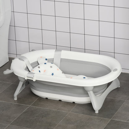 Homcom Bañera Plegable Para Bebé Bañera Bebé 0-3 Años 81_1