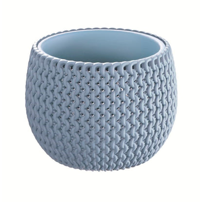 Maceta Redonda Con Deposito Splofy Bowl De Plastico En Color Gris Hielo 23,9 (largo) X 23,9 (ancho) X 16,1 (altura) Cm_1