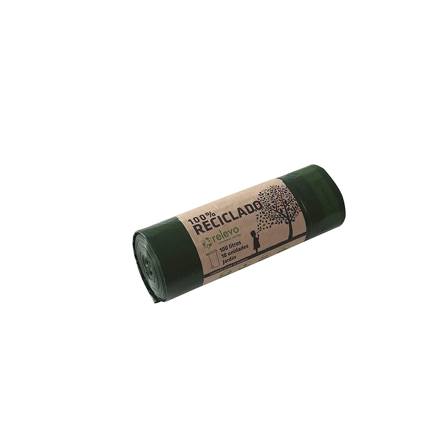 Bolsas jardin 100 litros 100% recicladas Relevo 10 Uds