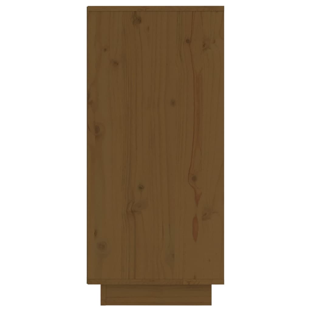 Aparador 2 Uds Madera Maciza De Pino Marrón Miel 31,5x34x75 Cm / Vetonek_4