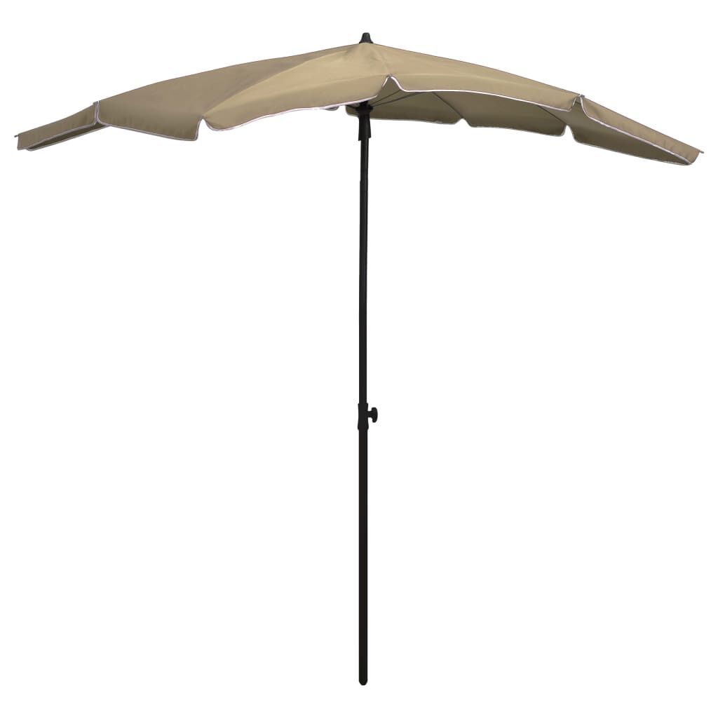 Vidaxl Sombrilla De Jardín Con Palo Gris Taupe 200x130 Cm_0