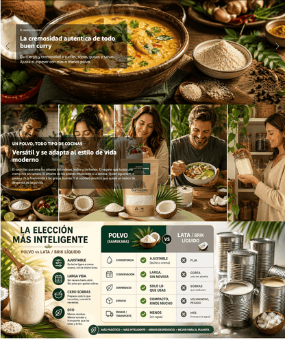Leche De Coco En Polvo Bio - 2kg | Bebida Vegetal Ecológica Vegana, Sin Lactosa, Sin Azúcares Añadidos, Sin Gluten_5