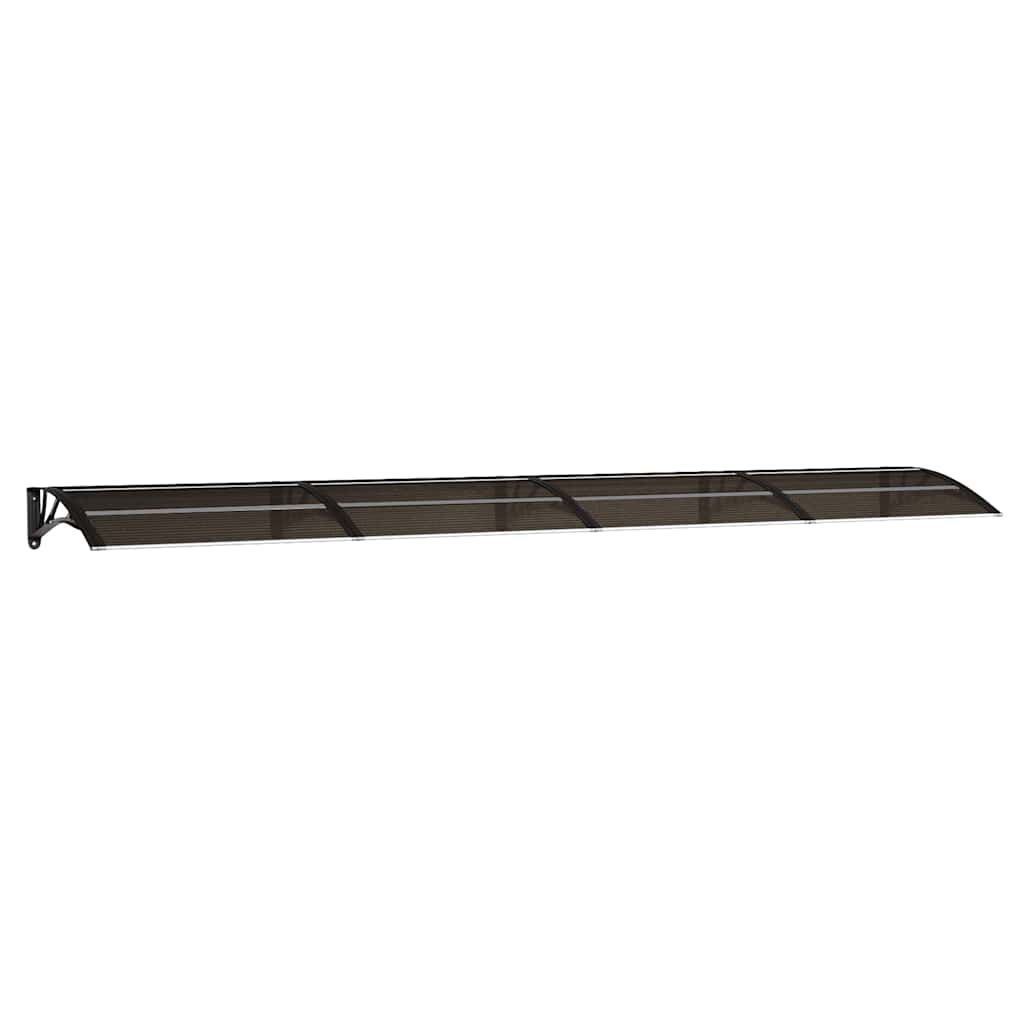 Marquesina De Puerta Policarbonato Negro 400x75 Cm_0