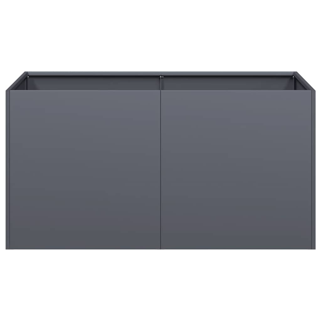 Jardinera De Acero Laminado En Frío Antracita 80x40x40 Cm_3