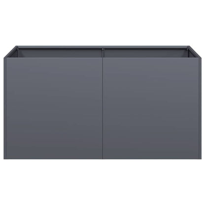 Jardinera De Acero Laminado En Frío Antracita 80x40x40 Cm_3