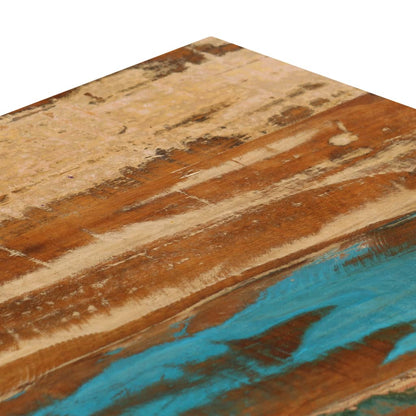 Mesa De Centro De Madera Maciza Reciclada Y Acero 100x50x35 Cm_3