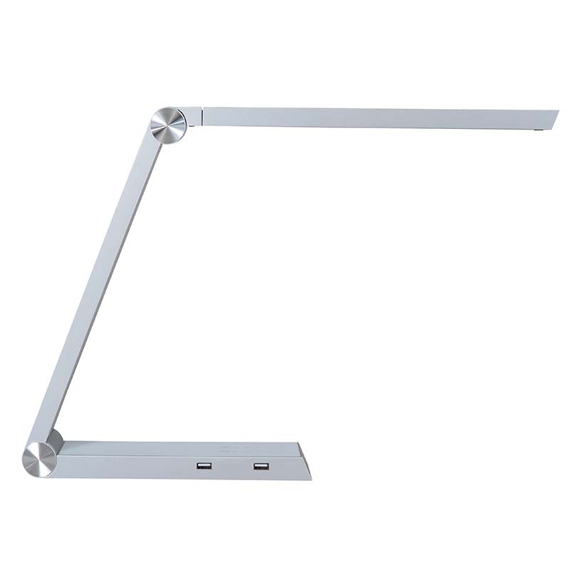 Lámpara De Estudio Silver Triangle Con Cargador Inalámbrico Ti, Blanco Dual, Regulable_0