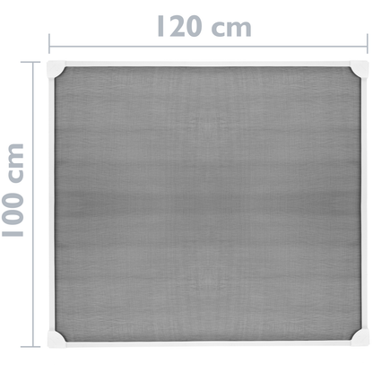 Mosquitera Para Ventana Max 100 X 120 Cm Magnética Pvc Flexible Blanco_1