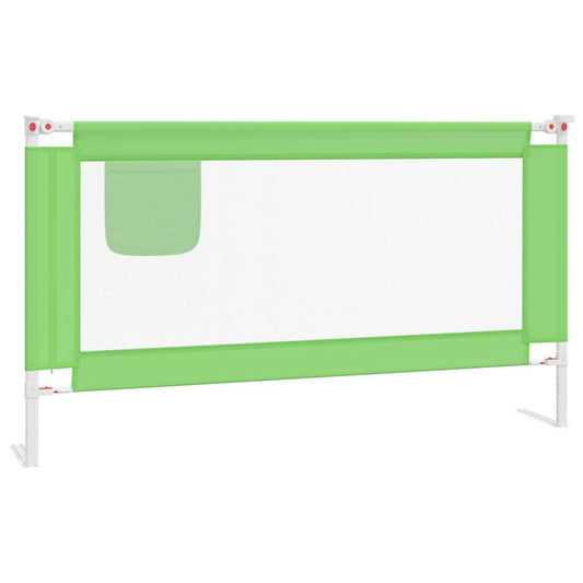 Vidaxl Barandilla De Seguridad Cama De Niño Verde Tela 150x25 Cm_0