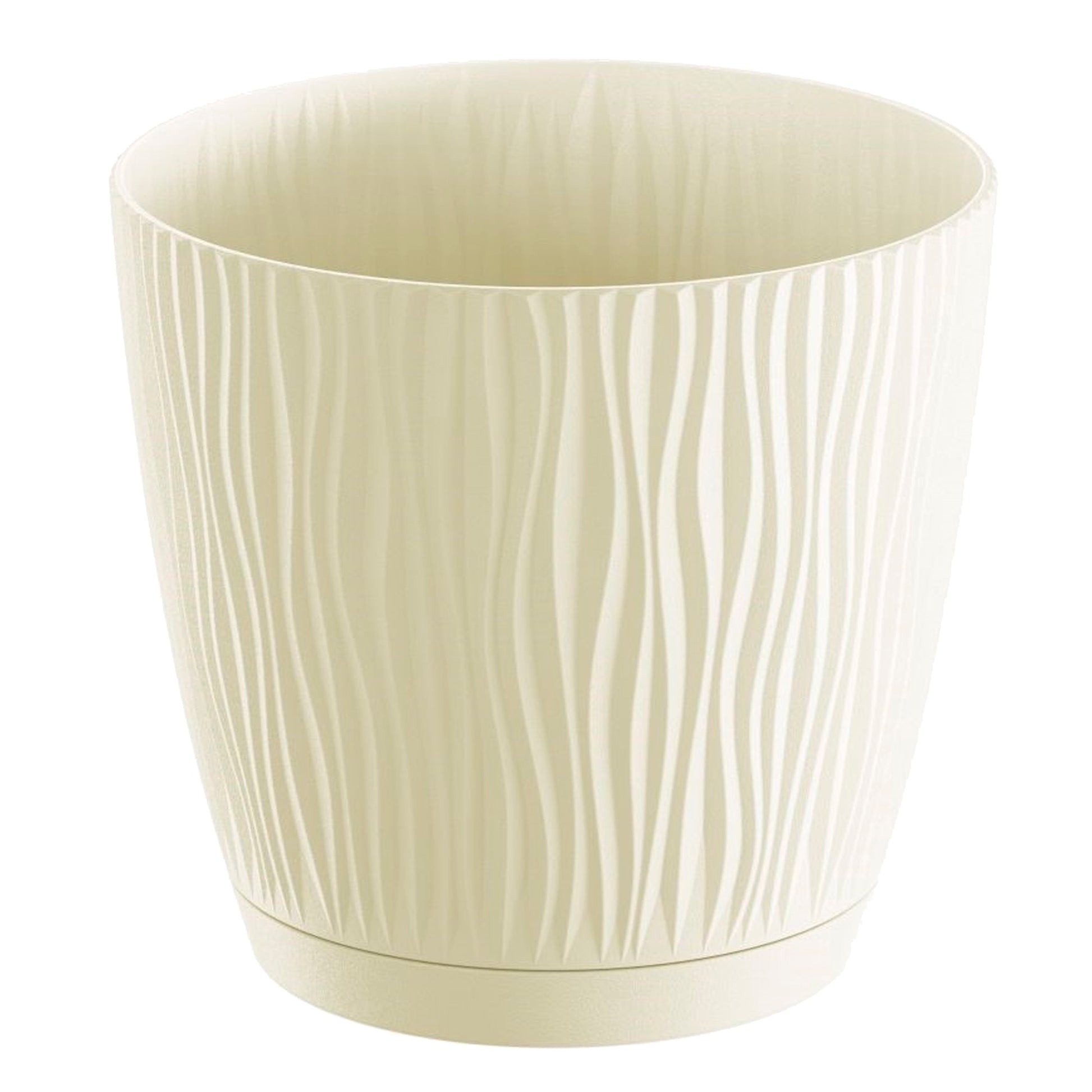 Maceta Sandy P, Dimensiones (mm) 239x239x225, Color Crema_0