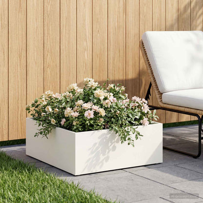 Macetero De Jardín Blanco 60 X 60 X 20 Cm_1