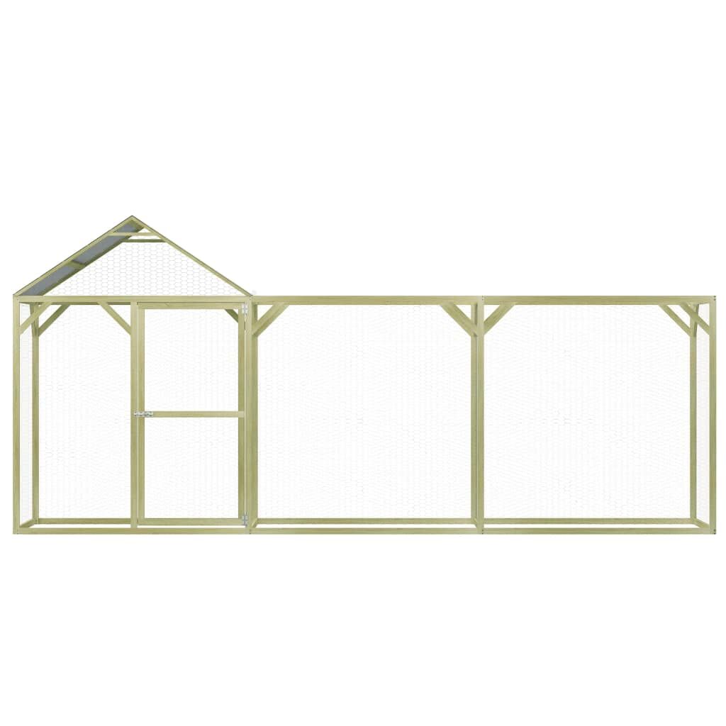 Vidaxl Gallinero De Madera De Pino Impregnada 4,5x1,5x2 M_1