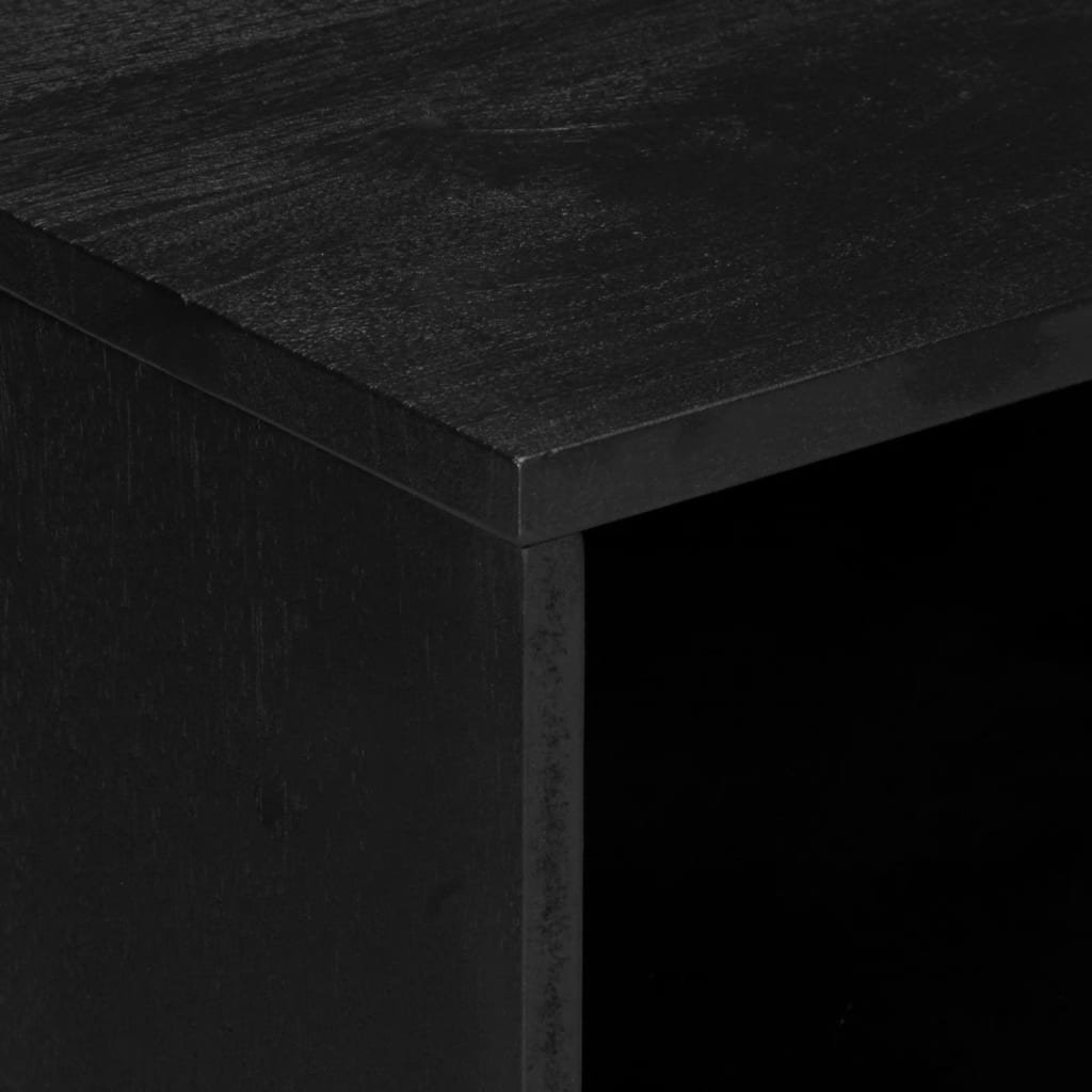 Mesita De Noche Madera De Ingeniería Negra 50x33x62 Cm_4