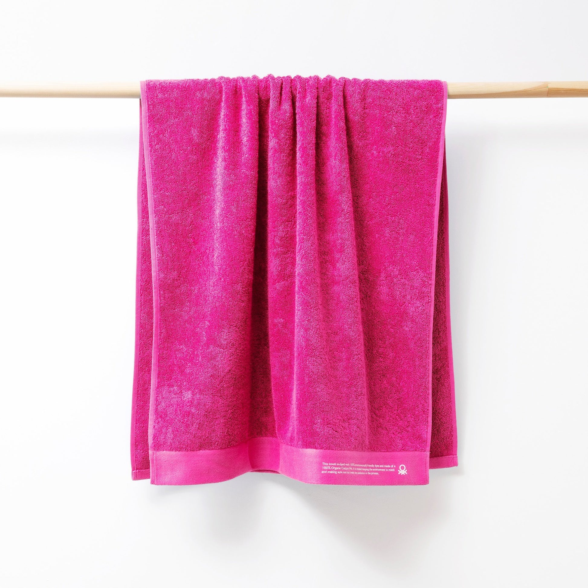 Toalla 70x140cm Algodón Orgánico 450gsm Fucsia Be_3