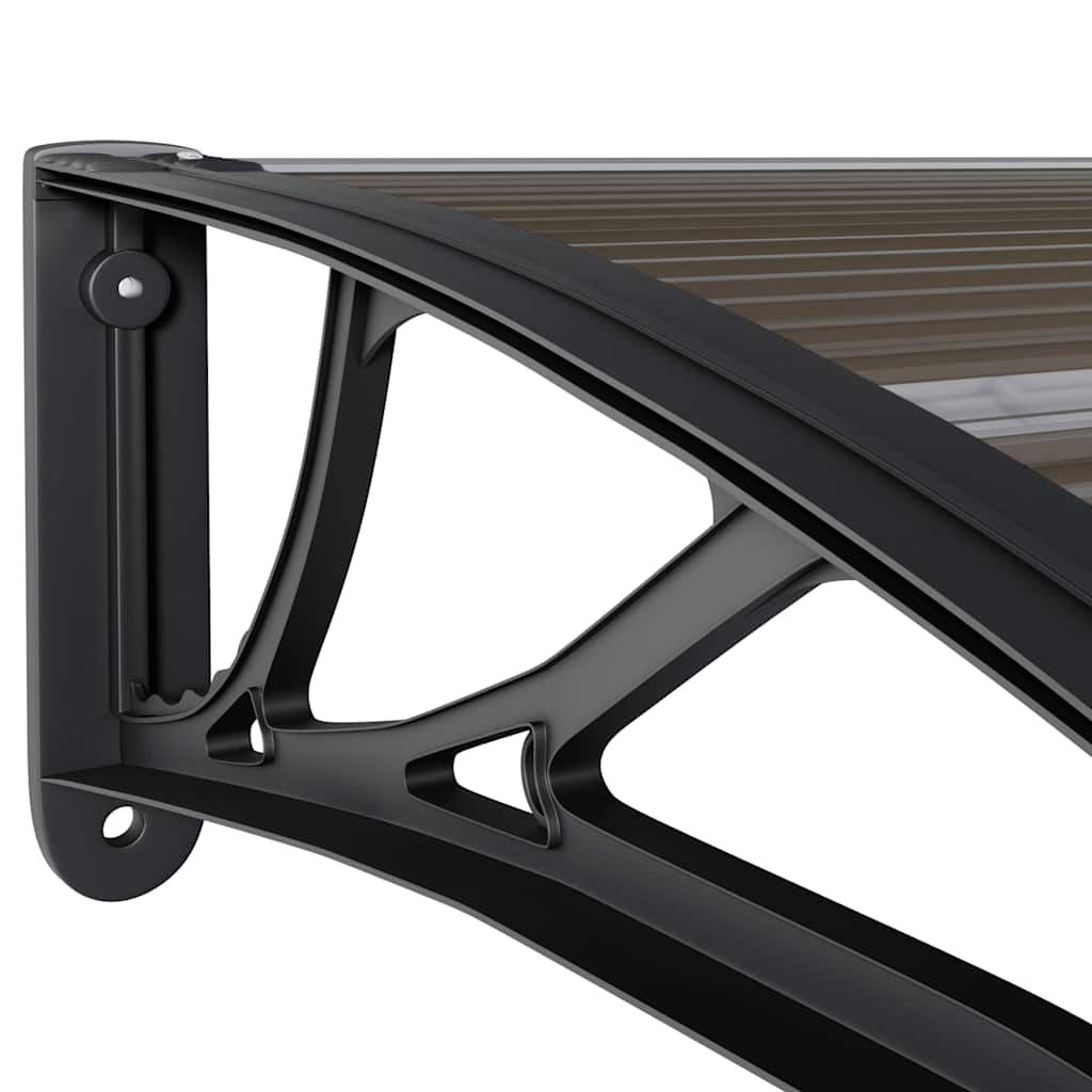 Marquesina De Puerta Pc Negro 120x75 Cm_5