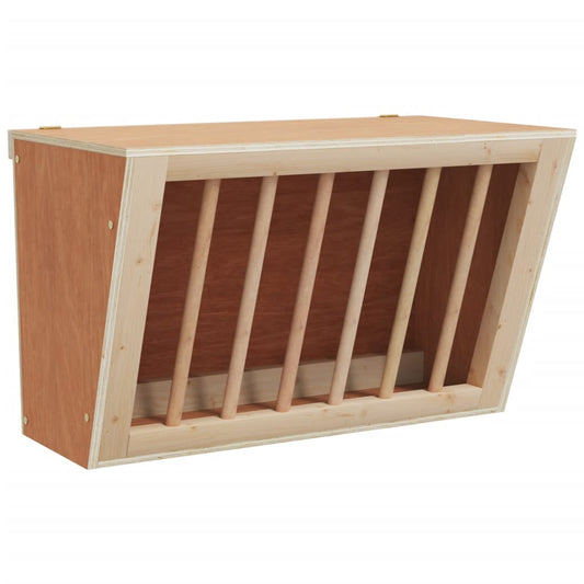 Vidaxl Comedero De Heno Para Conejos Madera Maciza Abeto 37x18,5x23 Cm_0