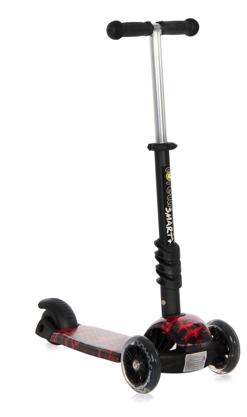 Patinete Infantil Con Asiento Y Respaldo Smart Plus Red Fire_4