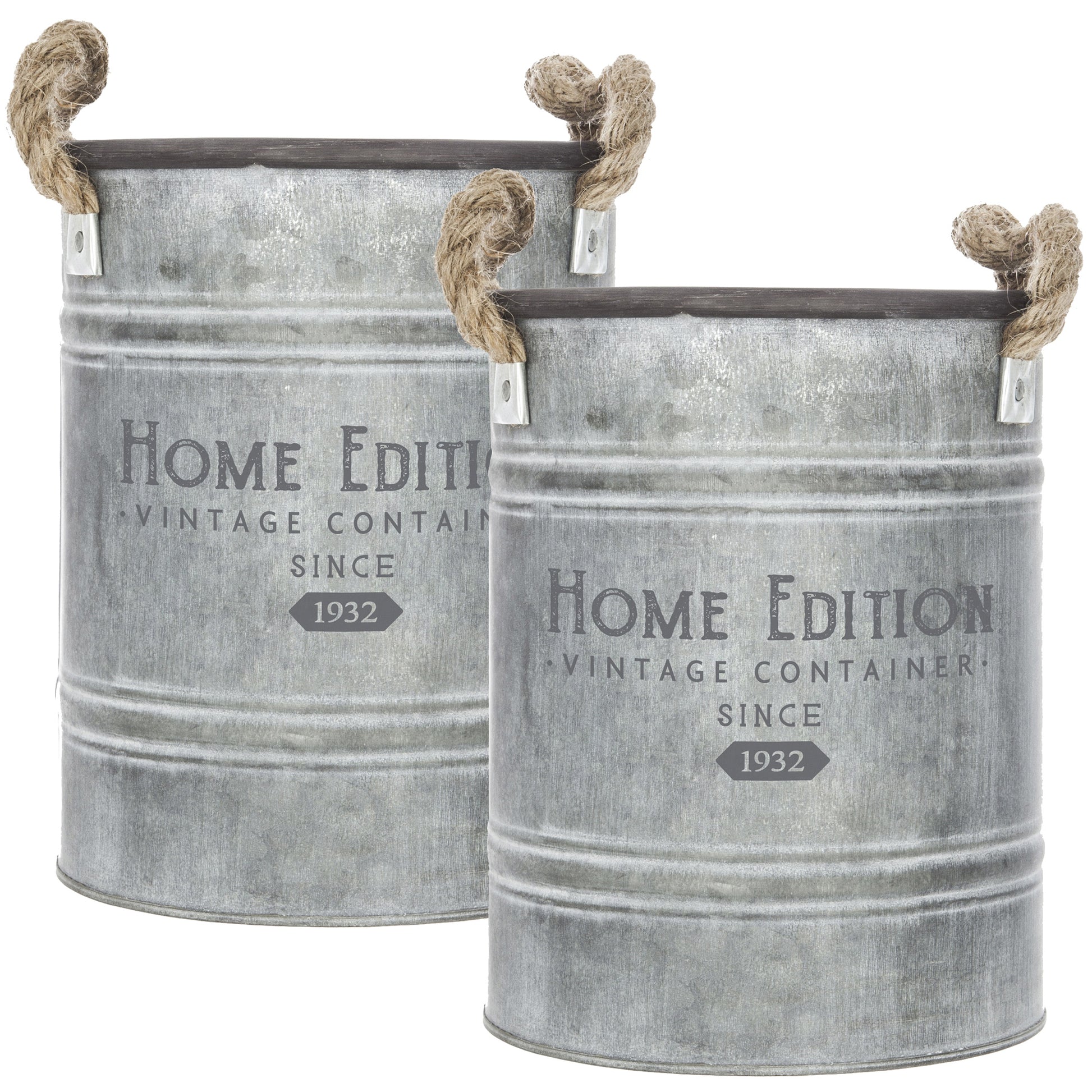 Set De 2 Maceteros De Zinc Max D22,5 Cm_0