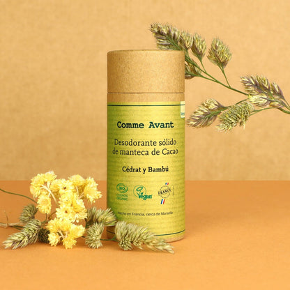 Desodorante sólido de cidra y bambú Comme Avant 60 g